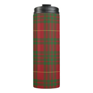Pset Scottish Clan MacTavish Red Green Check Thermosbeker