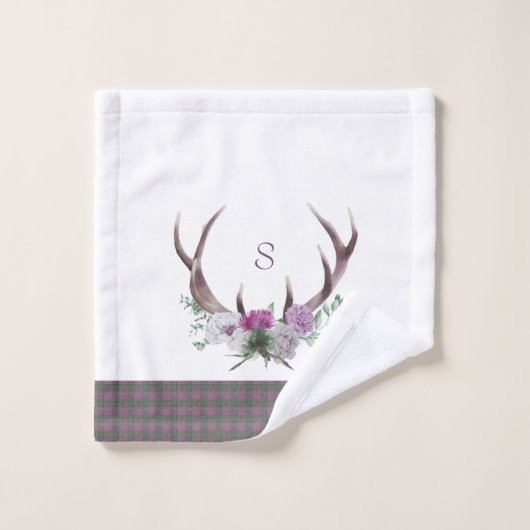 Pset Scottish Pattern Bad Handdoek (Wasdoekje)