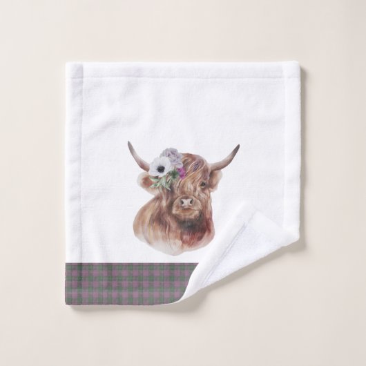 Pset Scottish Pattern Bad Handdoek (Wasdoekje)