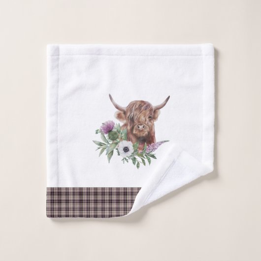 Pset Scottish Pattern Bad Handdoek (Wasdoekje)