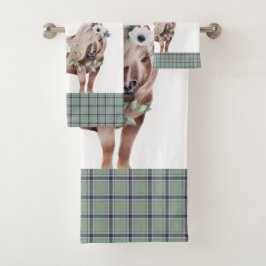 Pset Scottish Pattern Bad Handdoek