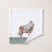 Pset Scottish Pattern Bad Handdoek (Wasdoekje)