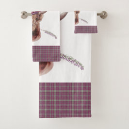 Pset Scottish Pattern Bad Handdoek