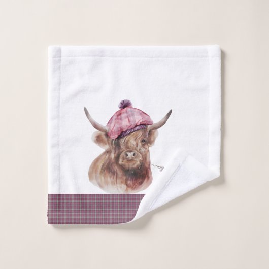Pset Scottish Pattern Bad Handdoek (Wasdoekje)