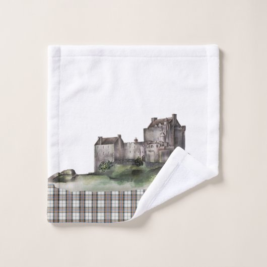 Pset Scottish Pattern Bad Handdoek (Wasdoekje)