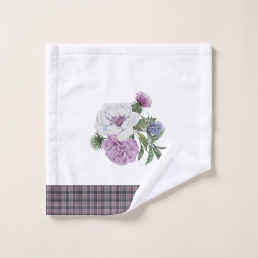 Pset Scottish Pattern Bad Handdoek (Wasdoekje)