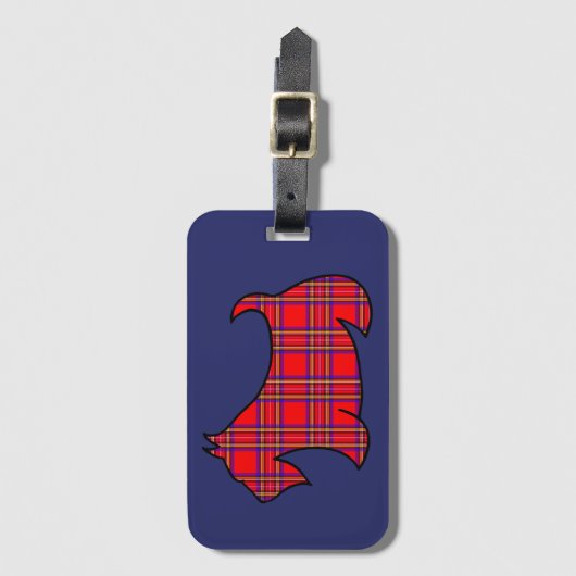 Pset Scottish Terrier Bagagelabel (Voorkant (verticaal))