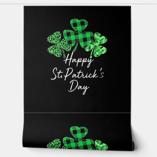 Pset Shamrock Leopard Camouflage Happy St Patrick Behang