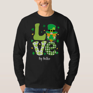 Pset Shamrock Love Big Brother Shamrock St Patric T-shirt
