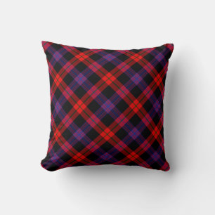 Pset Sierkussennen Brown Modern Tartan Pillow Kussen