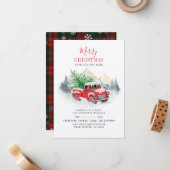 Pset Snowflake Holiday Moving Announement Notitiekaartje (Voorkant / Achterkant in situ)