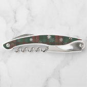 Pset Snowflakes Merry kerst Klassieke Kurkentrekker (Achterkant)