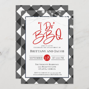 Pset String Lights I Do BBQ Verloving Kaart