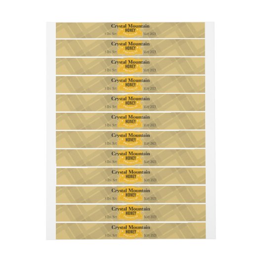 Pset Stripes Honey Jar Product (Vel)