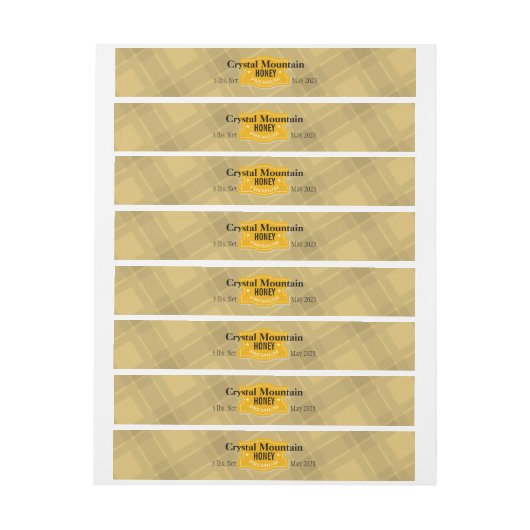 Pset Stripes Honey Jar Product (Vel)