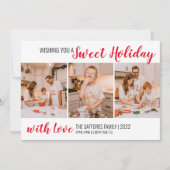 Pset Sweet Holiday Kerstfeestdag Fotokaart Feestdagenkaart (Voorkant)