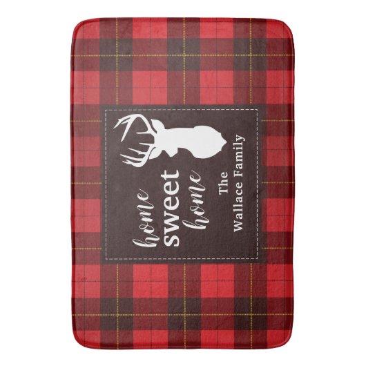 Pset Sweet Home Wallace Tartan Uitgebreid Badmat (Voorkant Verticaal)