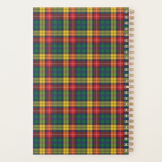 Pset Tartan 2022 Clan Buchanan Planner (Achterkant)