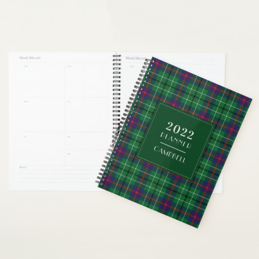 Pset Tartan 2022 Clan Duncan Gecontroleerd Planner (Display)