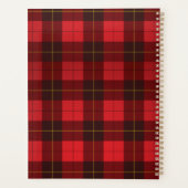 Pset Tartan 2022 Clan Wallace Red Gecontroleerd Planner (Achterkant)