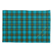 Pset Tartan Blue Black Yellow Pattern Trendy Kussensloop (Achterkant)