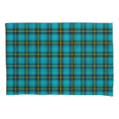 Pset Tartan Blue Black Yellow Pattern Trendy Kussensloop (Voorkant)