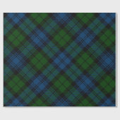 Pset Tartan Campbell Militair Groen Patroon Cadeaupapier (Vlak)