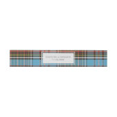 Pset Tartan Clan Anderson Rustic Wedding Custom Uitnodigingen Wikkel (Vlak)