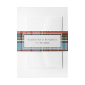 Pset Tartan Clan Anderson Rustic Wedding Custom Uitnodigingen Wikkel (Voorkant Voorbeeld)