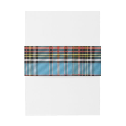 Pset Tartan Clan Anderson Rustic Wedding Custom Uitnodigingen Wikkel (Achterkant Voorbeeld)
