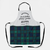 Pset Tartan Clan Blackwatch Checkered Kitchen Schort (Voorkant)