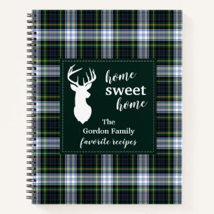 Pset Tartan Clan Gordon Family Holiday Recipes Notitieboek