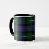 Pset Tartan Clan MacKenzie Green Black Check Mok (Voorkant links)