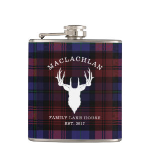 Pset Tartan Clan MacLachlan Familie Lake House Heupfles