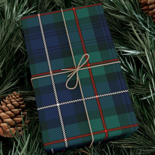 Pset Tartan Clan Robertson Rustic Check Cadeaupapier