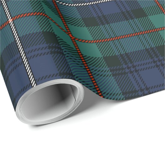 Pset Tartan Clan Robertson Rustic Check Cadeaupapier (Rol Hoek)
