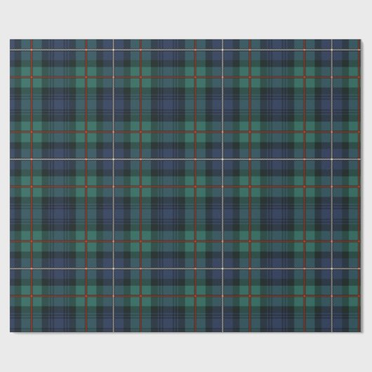 Pset Tartan Clan Robertson Rustic Check Cadeaupapier (Vlak)
