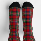 Pset Tartan Clan Stewart Pset Red Green Check Sokken (Top)