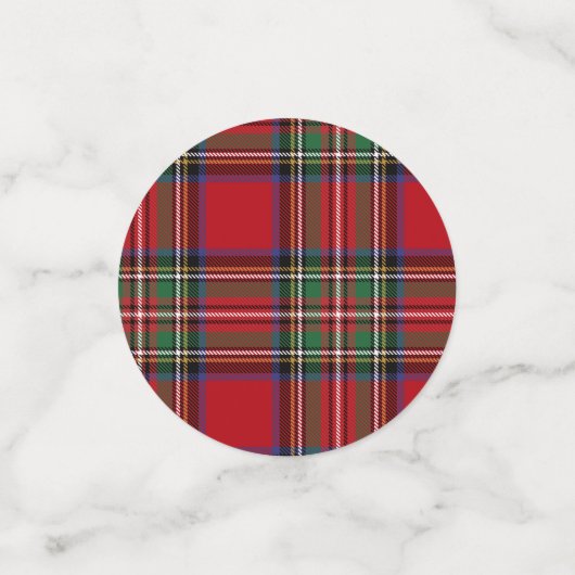 Pset Tartan Clan Stewart Pset Wedding Reception Confetti (Kleine voorkant)