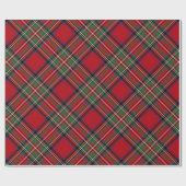 Pset Tartan Clan Stewart Red Green Patroon Cadeaupapier (Vlak)