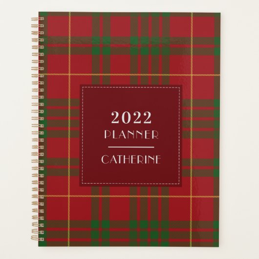 Pset Tartan Elegant 2022 Clan MacTavish Planner (Voorkant)