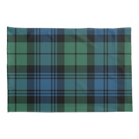 Pset Tartan Green Blue Pattern New Home Kussensloop (Achterkant-Rechts)