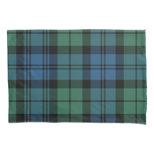 Pset Tartan Green Blue Pattern New Home Kussensloop (Voorkant-Links)