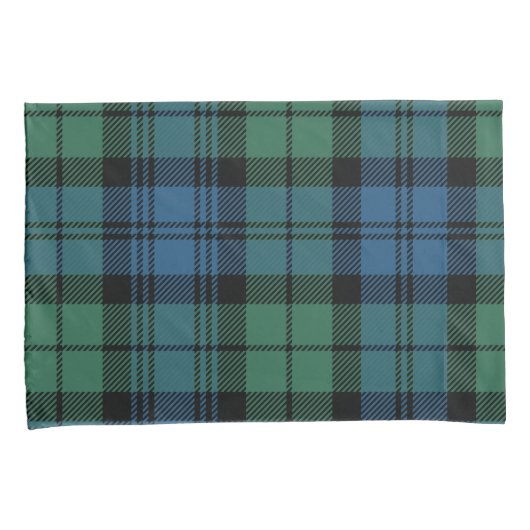 Pset Tartan Green Blue Pattern New Home Kussensloop (Voorkant-Rechts)