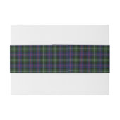 Pset Tartan Green Paars Check Clan Sutherland Uitnodigingen Wikkel (Achterkant Voorbeeld)