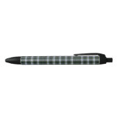 Pset Tartan Green White Black Coarbeider Zwarte Inkt Pen (Bovenkant)