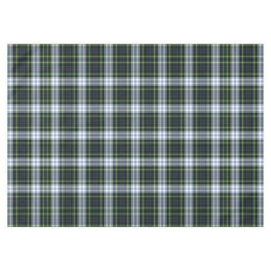 Pset Tartan Klassieke Groene Witte Rustige DAG Tafelkleed (Voorkant (Horizontaal))
