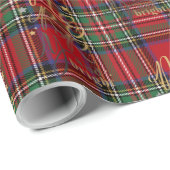 Pset Tartan Merry en heldere kerstFeestdagen Cadeaupapier (Rol Hoek)