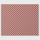 Pset Tartan Pattern Kerstmis Cadeaupapier (Vlak)