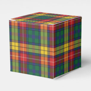 Pset Tartan Pattern Red Green Modern Party Bedankdoosjes